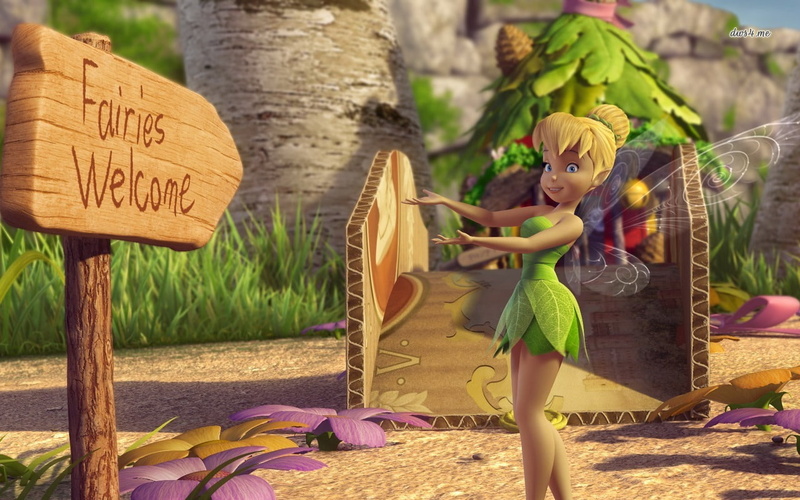 720P, tinkerbell, disney, fairy, cartoon, cute