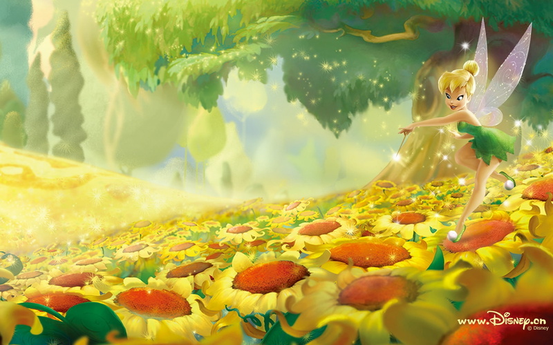 Fairy, bell, tinker, 720P, Disney, Flower