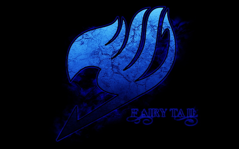 anime, 720P, simple background, Fairy Tail, blue
