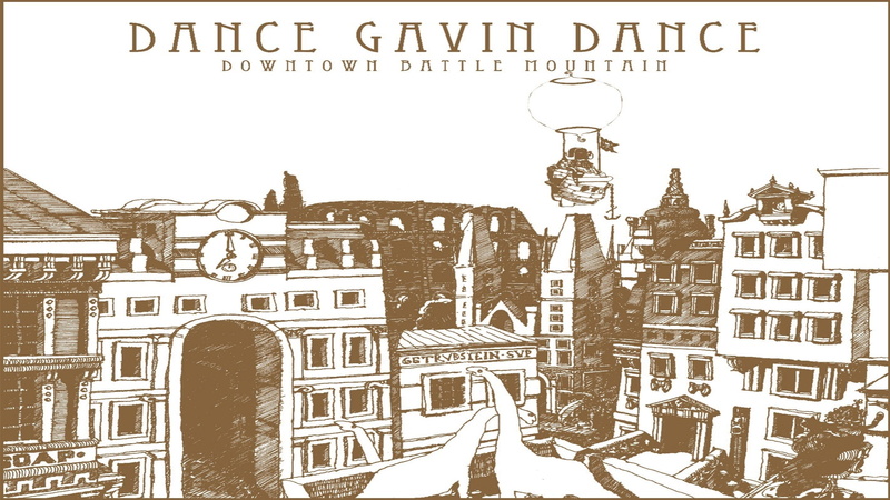 Dance Gavin Dance, built structure, text, sky, city, the past, human representation, art and craft, communication, clear sky, western script, residential district
