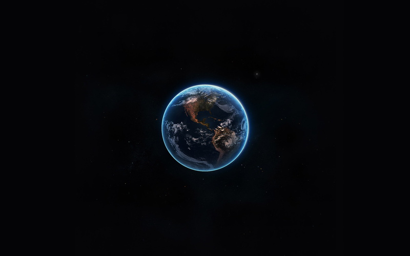 space, illuminated, night, cloud - sky, copy space, galaxy, planet - space, no people, sky, blue, globe - man made object, star - space, small, planet earth
