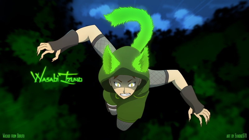 Boruto: Naruto Next Generations, night, forest, cat girl, 1080P, Wasabi Izuno