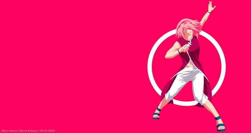 Short Hair, Boruto (Anime), Boruto: Naruto Next Generations, Anime, Sakura Haruno, 4K, Minimalist, Pink Hair, Boruto, Girl