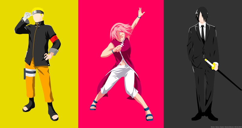 Sword, Sasuke Uchiha, Boruto: Naruto Next Generations, Minimalist, Boy, Short Hair, Suit, Naruto Uzumaki, Boruto, Blonde, Pink Hair, Tie, Girl, Black Hair