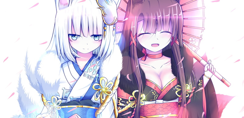 Anime, 2K, Akagi (Azur Lane), Azur Lane, Kaga (Azur Lane)
