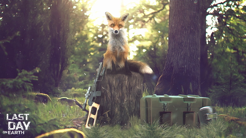 Weapons, Survival, Gun, Zombies, Mask, Last Day on Earth, Forest, Apocalypse, Fox, Box, 1080P
