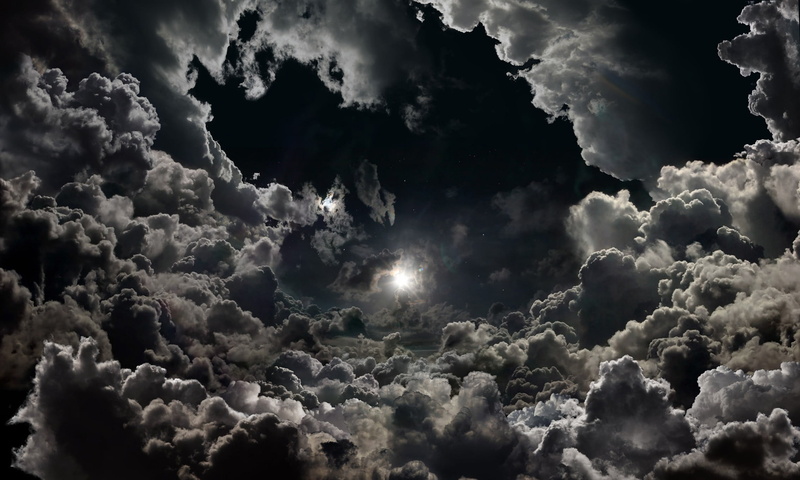 cloud - sky, nature, outdoors, meteorology, floral, cloudscape, low angle view, overcast, night, power in nature, ominous, no people, tranquil scene, dramatic sky