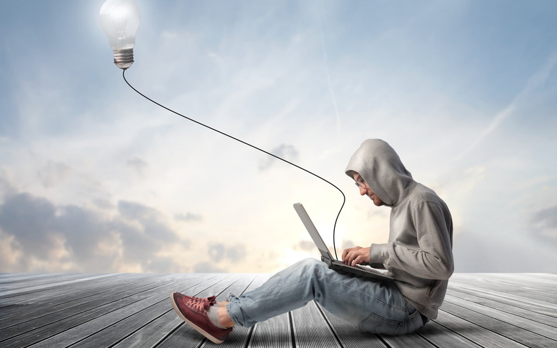 hoodie, smart, grey, sketch, using, man, animated, guy, 2K, people, geek, laptop, fantasy