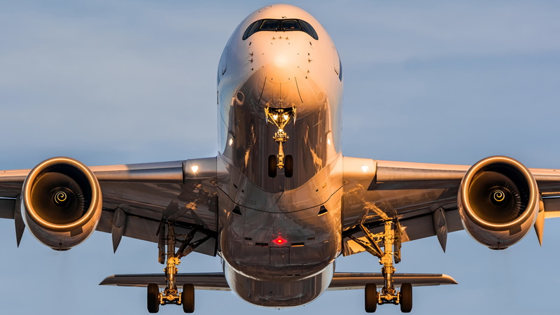 Aircraft, Airbus, Airbus A350, 4K, Vehicles, Airplane, Flying