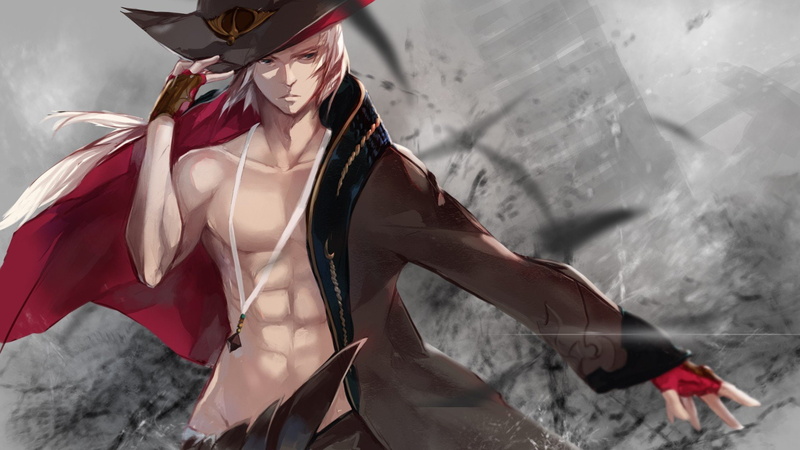 Dungeon And Fighter, White Hair, anime, 720P, Abs, Swd3e2, Coats, Anime Boys