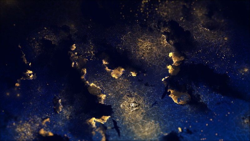 blue, dark, Pixiv, anime, 2K