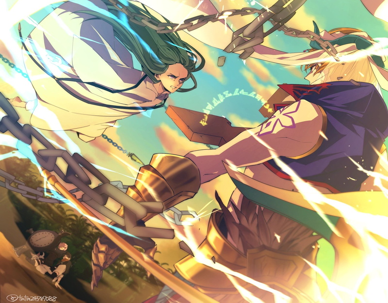 Enkidu (Fate/Grand Order), Fate Series, Fujimaru Ritsuka (Male), Gilgamesh (Fate Series), Fou (Fate/Grand Order), Kingu (Fate/Grand Order), Mashu Kyrielight