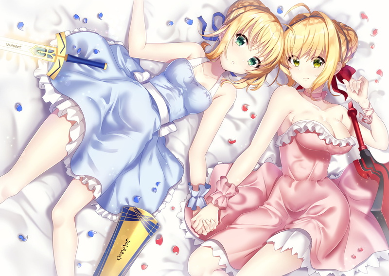 Fate/Grand Order, Fate Series, Nero Claudius, Artoria Pendragon, 1080P