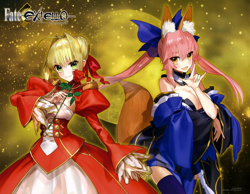 Nero Claudius, Red Saber, 1080P, Tamamo no Mae, Fate/Extra, Fate Series