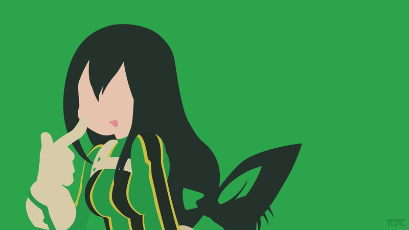 simple background, minimalism, Tsuyu Asui, silhouette, digital composite, 4K, body part, adult, headshot, portrait, human face, communication, Rendracula