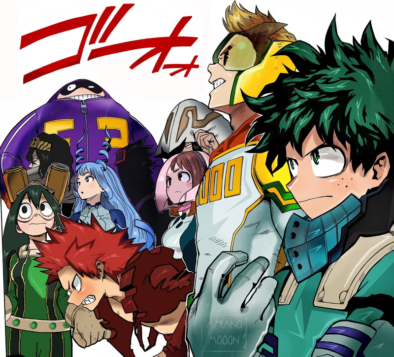 2K, Ochaco Uraraka, Shouta Aizawa, My Hero Academia, Tsuyu Asui, Nejire Hado, Eijiro Kirishima, Anime, Izuku Midoriya, Tamaki Amajiki, Taishiro Toyomitsu