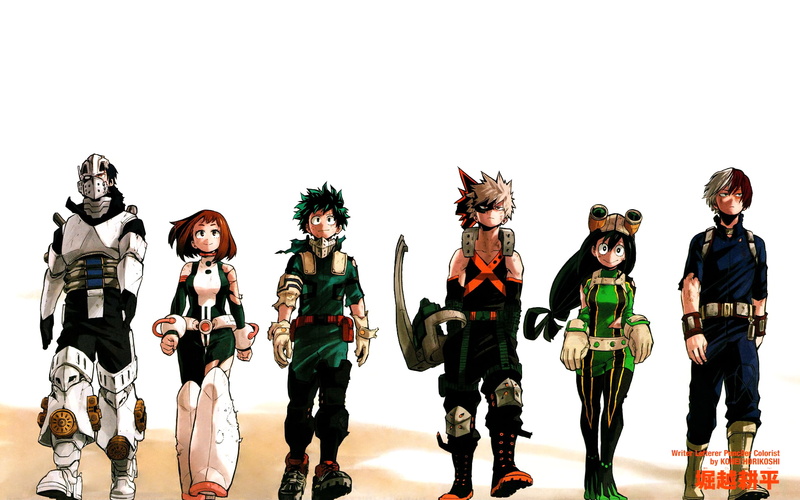 Tsuyu Asui  Bakugō Katsuki  Todoroki Shōto  Iida Tenya  Boku no Hero Academia  Uraraka Ochako  Midoriya Izuku, 1080P