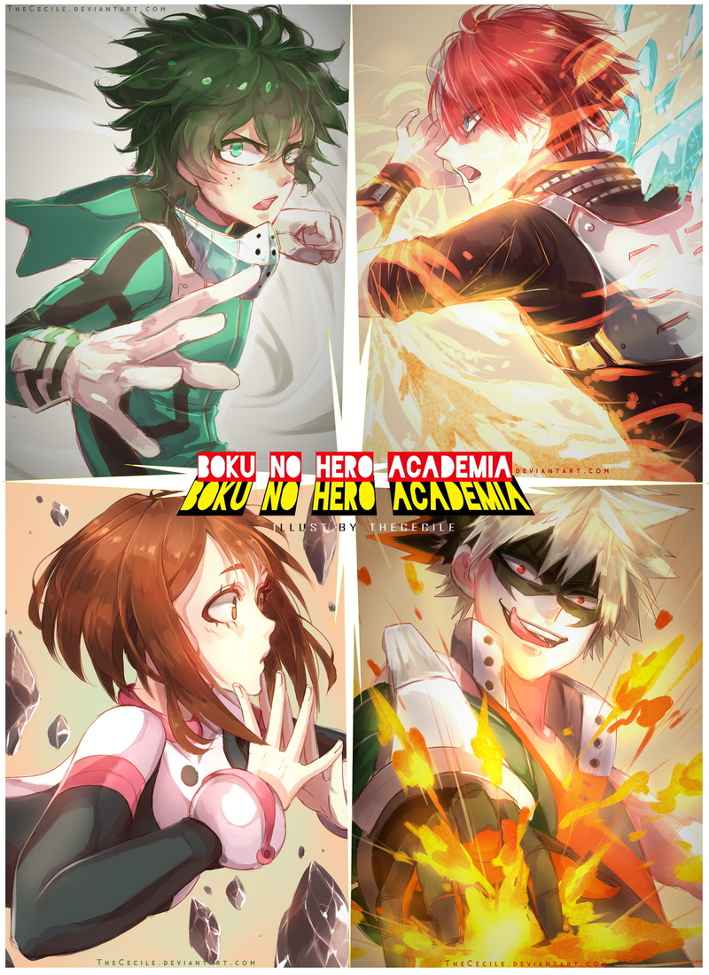 indoors, women, Anime, child, midoriya izuku, young adult, leisure activity, art and craft, real people, multi colored, boku no hero academia, todoroki shouto