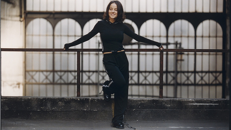 standing, full length, s, adult, casual clothing, working out, brunette, beautiful woman, built structure, women, tracksuit, pants, vitality, hairstyle