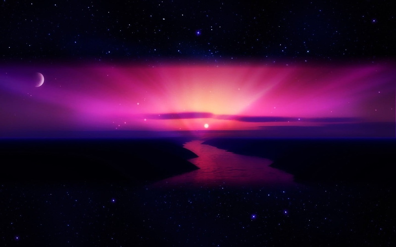 space art, reflection, milky Way, glowing, light - Natural Phenomenon, dark, planet - Space, lake, nature, horizon over water, constellation