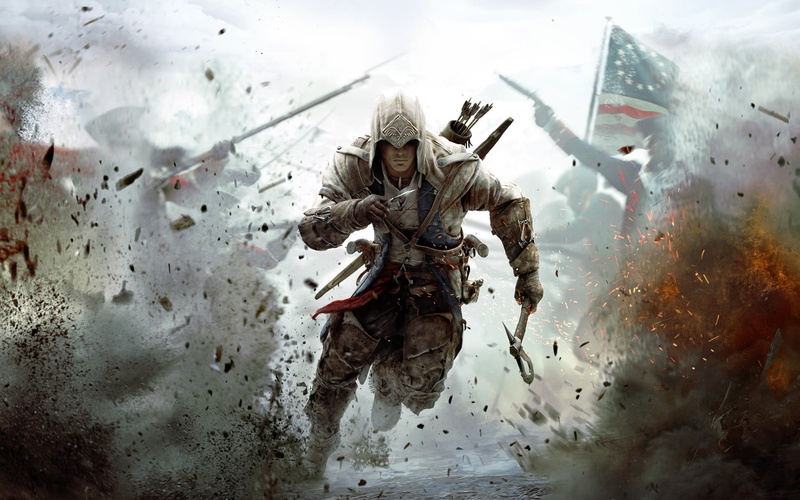 video games, no people, nature, Connor Davenport, Assassins Creed, sea, front view, day, indoors, s, spirituality, assassin, animals in the wild