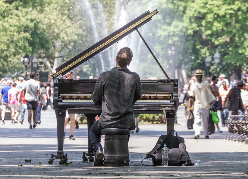 group of people, man, day, spectator, grand, city, view, large group of people, park, music, performance, people, road, city life, washington square park