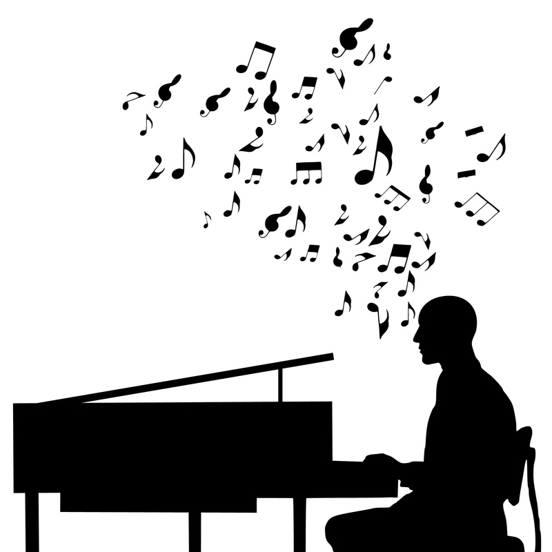 silhouette, animal wildlife, flock of birds, animals in the wild, sitting, bird, piano, music, leisure activity, lifestyles, musician, group of animals