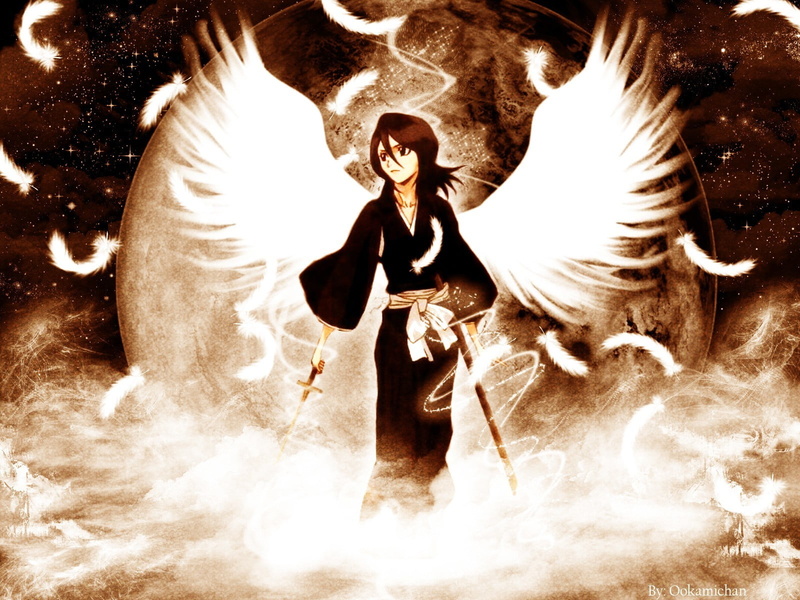 art and craft, burning, performance, flame, angel, digital composite, Bleach, Kuchiki Rukia, 720P, night, rukiya, arts culture and entertainment, front view
