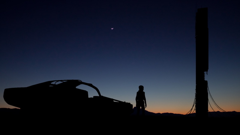outdoors, blue, PC Gaming, nature, sky, Half, artwork, leisure activity, full length, life, science fiction, Steam (software), Life 2, standing, night