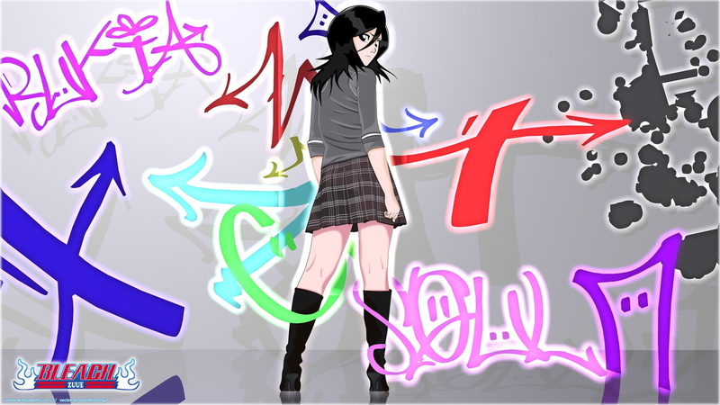 text, casual clothing, Kuchiki Rukia, dress, studio shot, young women, leisure activity, adult, wall - building feature, indoors, full length, young adult