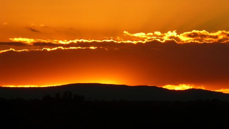 beauty in nature, outdoors, landscape, cloud - sky, skyscape, nature, sunset, dusk, silhouette, mountain, sunrise, orange color, yellow, clouds, scenics - nature