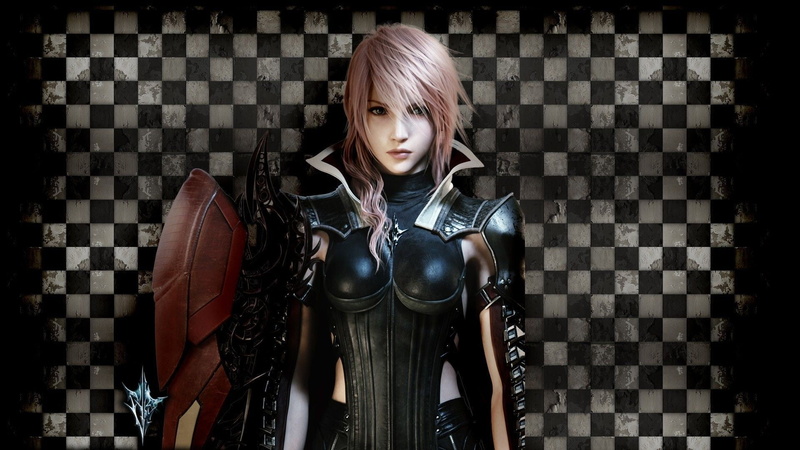 contemplation, Claire Farron, looking at camera, portrait, 1080P, young women, Final Fantasy XIII, video games, blond hair, female, digital, long hair