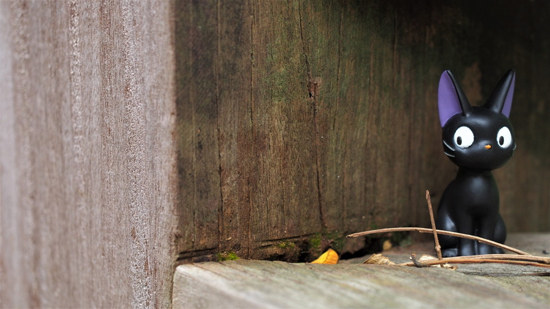 toy, outdoors, fence, barrier, wooden, television, old, one animal, film, wood - material, wood, anime, desktop, metal, animal representation, 4K, cartoon