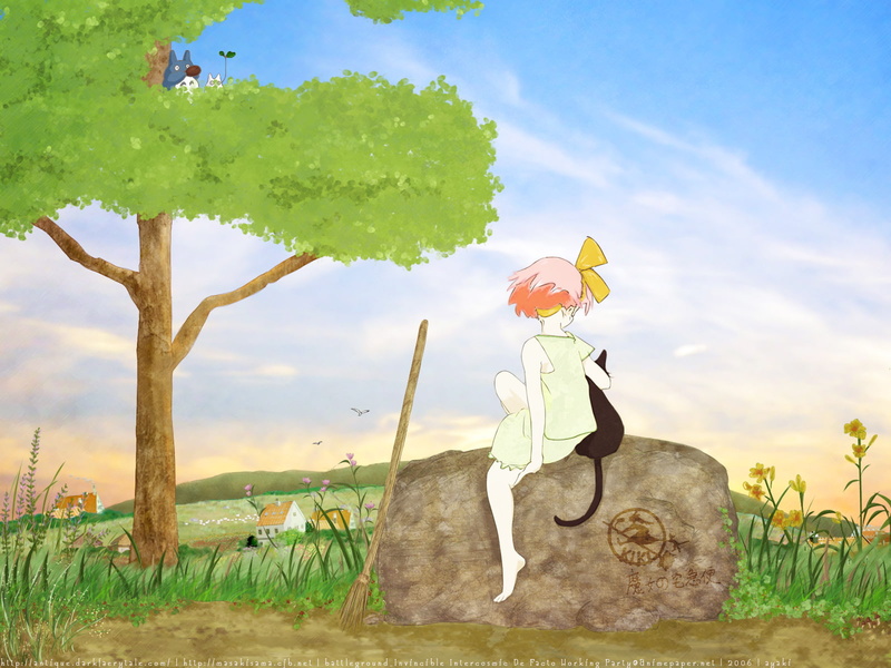 cat, hair, character, ghibli, jiji, majo, 720P, kiki, takkyuubin, animal, pink
