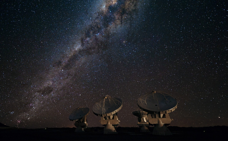 star, way, astronomy, milky way, star - space, satellite dish, science, Night, global communications, nature, radio wave, milky, scenics - nature, communication