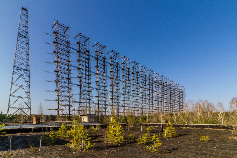 modern, industry, pripyat, duga, 4K, sunny, city, construction industry, outdoors, built structure, blue, sky, architecture, nature, no people, chernobyl