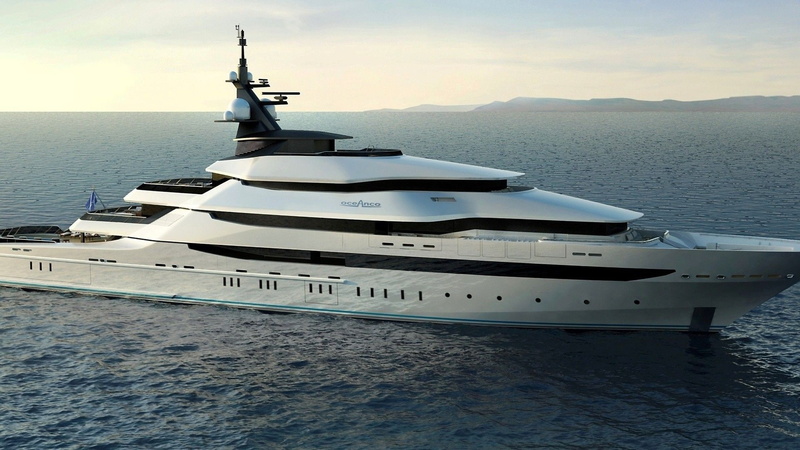white, radar, cruiser, design, ship, sea, yacht, hd, oceanco, 1080P, slick, helicopter