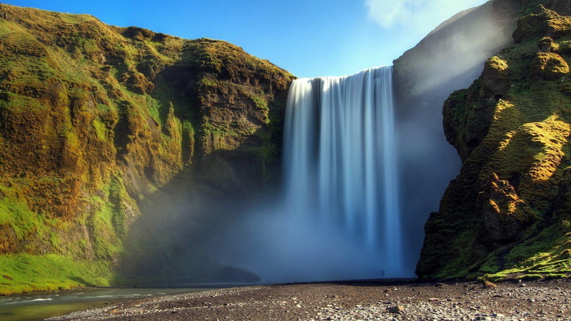 viewscape, nature, high, landscapes, earth, resolution, waterfalls, pictures, 1080P