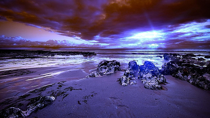 3d and abstract, cool, fascinating, awesome, sunseting, amazing, 1080P, beauty, blue, lovely, coast, sea