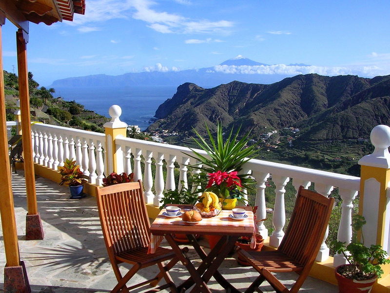 lovely, flowers, pretty, beautiful, fence, 1080P, nice, relax, terrace, peaceful, view, rest, sunny, coffee