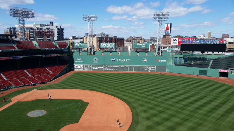 aerial, grass, baseball, cloud - sky, outdoors, competition, view, fenway park, building exterior, 5K, arts culture and entertainment, building, architecture