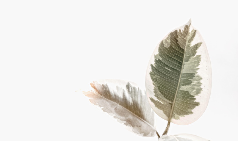 variegated, softness, no people, white background, simplicity, botanical, minimal, faded, green, leaf, white color, two, plant, cut out, paintings, bright