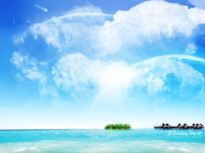 world, 720P, sea, dreamy, water