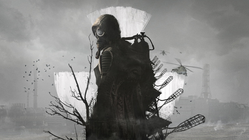 Pripyat, Helicopter, Art, Gas mask, Birds, Stalker 2, GSC Game World, Equipment, Tree, Stalker, Radiation, S. T. A. L. K. E. R., 4K, ChNPP, Chernobyl