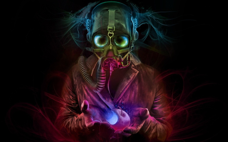 mask, dark, comic, fiction, 1080P, scary, futuristic, romantically, creepy, gas, gasmask, sci-fi, horror, apocalyptic, science, technics