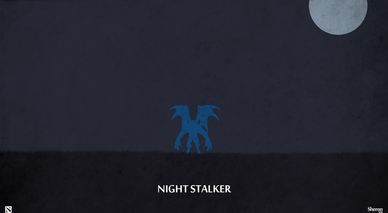 night stalker, illuminated, communication, blue, digital, stalker, representation, dark, DotA, indoors, Games, video game, space, black background