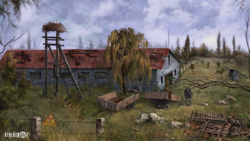 horror, ukraine, wood - Material, abandoned, nature, trees, area, built Structure, illustration, pripyat, 1080P, damaged, building Exterior, stalker, day