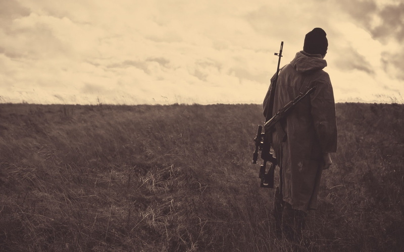 ak, 720P, hd, Clouds, wheat, nature, Landscapes, svd, fields, snipers, guns, dragunov, art, rifle, sniper, rifles