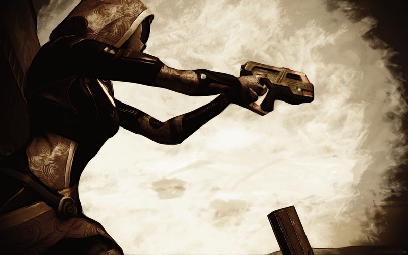 heroines, movie, zorah, x, Guns, mass, gas, women, masks, entertainment, 720P, spacesuit, movies, aliens, art, hd, tali, effect
