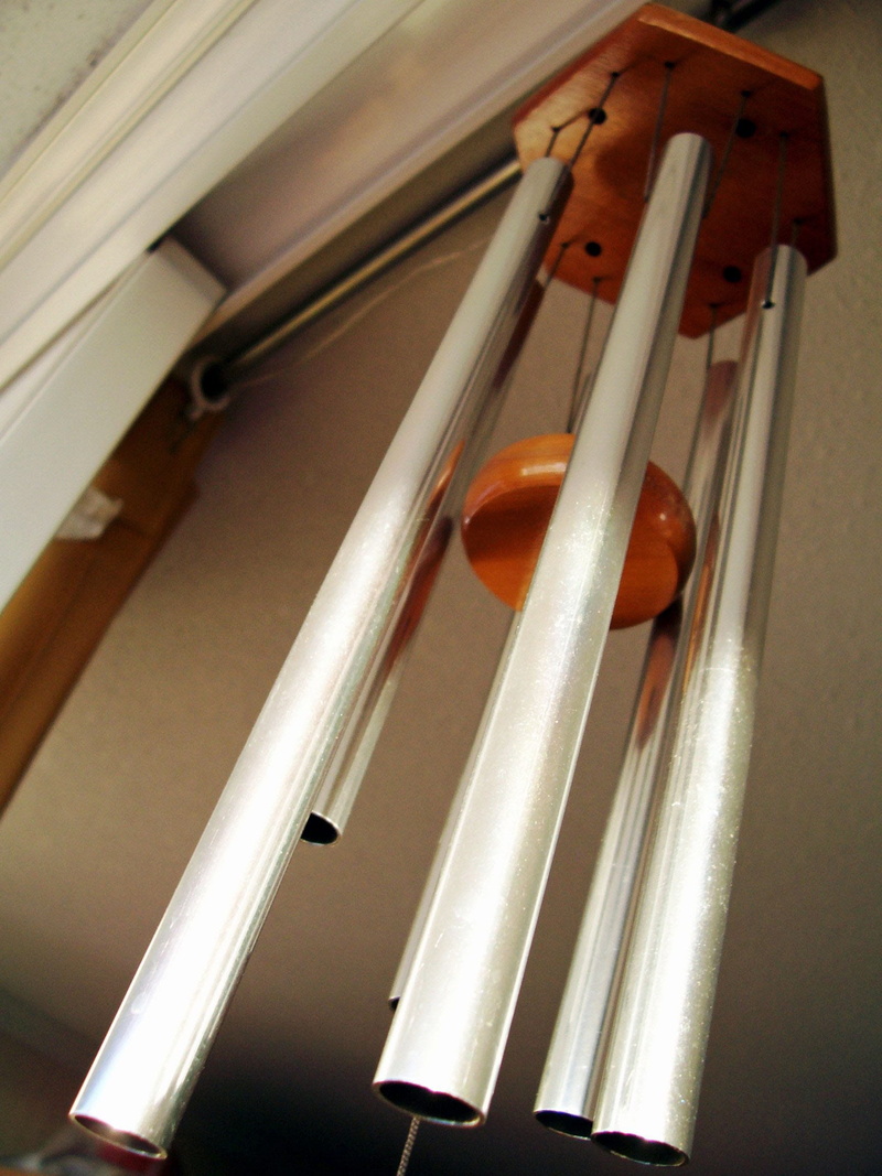 furin-bells, bell, silver colored, weapon, close-up, symbol, asian, musical Instrument, day, Furin, fengshui, rod, lucky, low angle view, wood - material